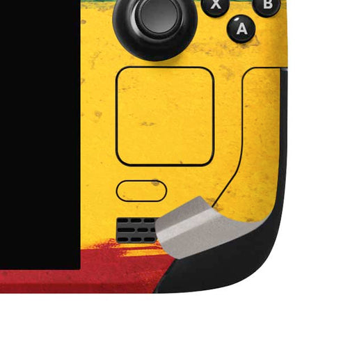 The Lion of Judah Rasta Flag Steam Deck Handheld Gaming Computer OLED Skin