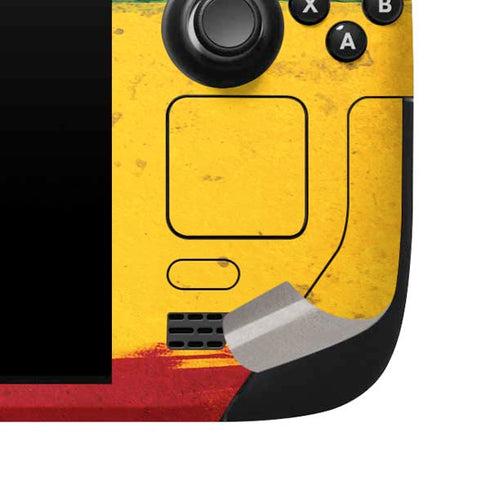 The Lion of Judah Rasta Flag Steam Deck Handheld Gaming Computer Skin