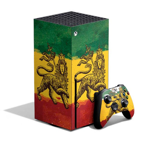 The Lion of Judah Rasta Flag Xbox Series X Bundle Skin