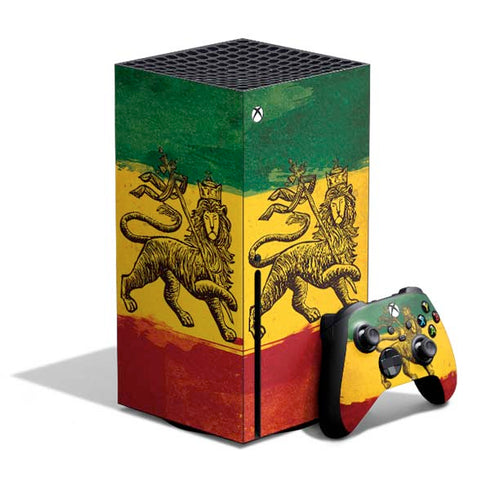 The Lion of Judah Rasta Flag Xbox Series X Skins