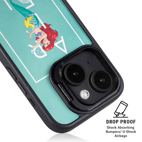 Disney Princess The Little Mermaid iPhone 15 Kickstand Case