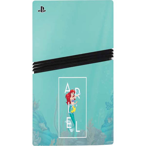 Disney Princess The Little Mermaid PS5 Pro Console Skin