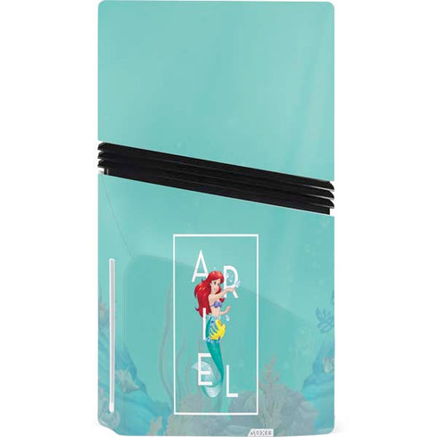 Disney Princess The Little Mermaid PS5 Pro Disk Console Skin