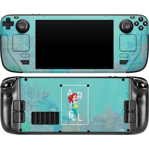 Disney Princess The Little Mermaid Steam Deck Handheld Gaming Computer OLED Skin