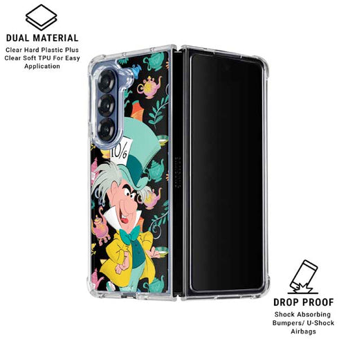 Disney Alice in Wonderland (animated) The Mad Hatter Galaxy Z Fold6 Clear Case
