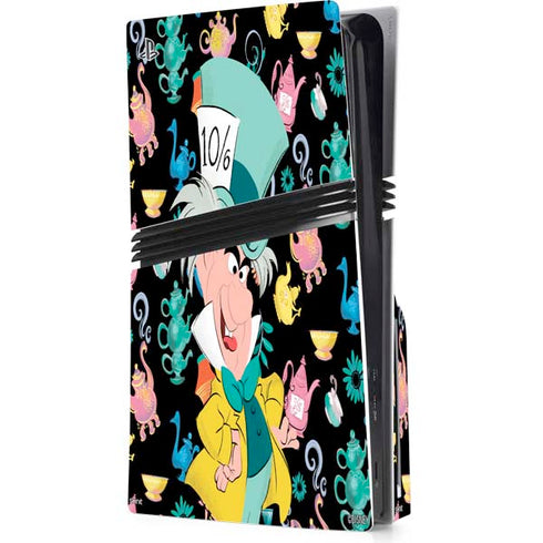 Disney Alice in Wonderland (animated) The Mad Hatter PS5 Pro Disk Console Skin