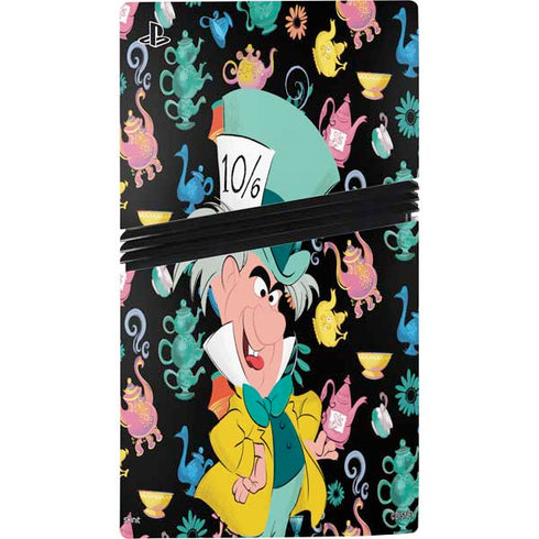 Disney Alice in Wonderland (animated) The Mad Hatter PS5 Pro Disk Console Skin