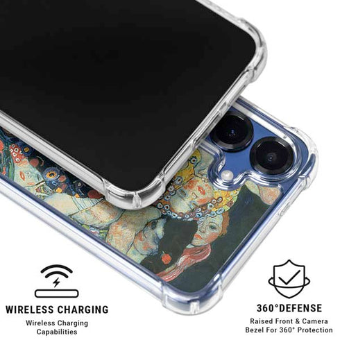 The Maiden by Klimt Galaxy S25 Clear Case