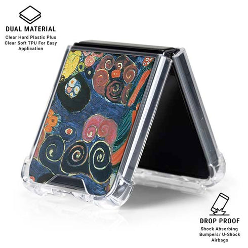 The Maiden by Klimt Galaxy Z Flip6 Clear Case