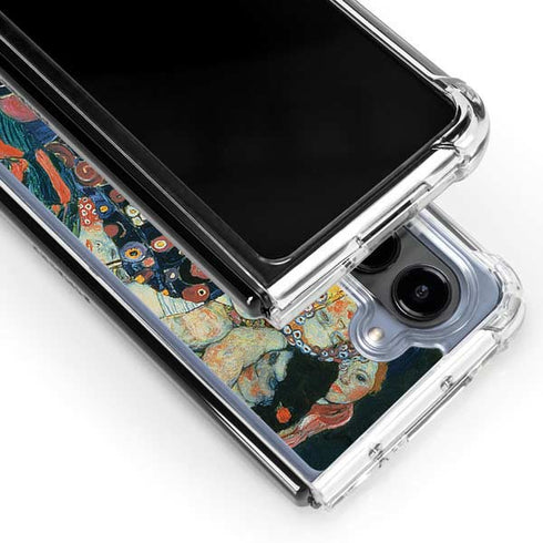 The Maiden by Klimt Galaxy Z Fold5 5G Clear Case