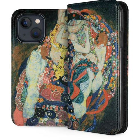 The Maiden by Klimt iPhone 14 Folio Case