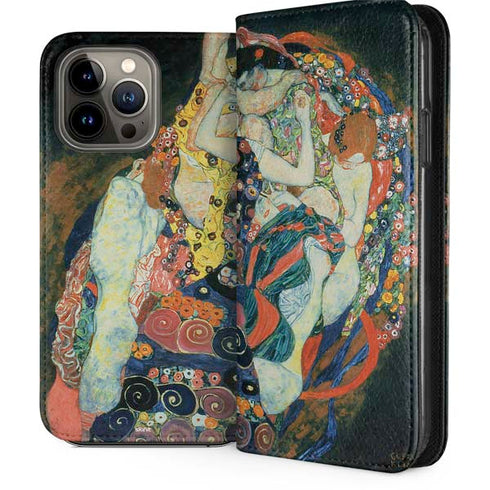 The Maiden by Klimt iPhone 14 Pro Max Folio Case