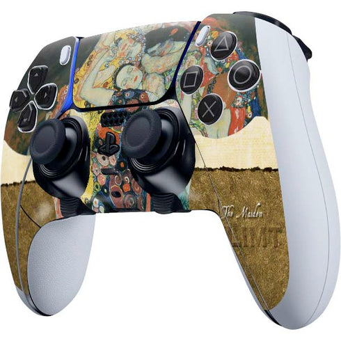 Gustav Klimt The Maiden PS5 DualSense Edge Pro Controller Skin