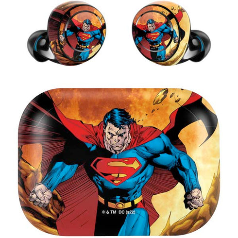 DC Comics Superman Action Pose Art By Jim Lee Amazon Echo Buds Skin