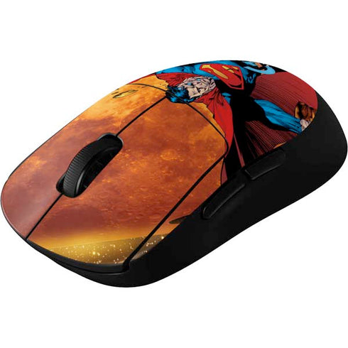 DC Comics Superman Action Pose Art By Jim Lee G Pro Wireless Gaming Mouse Skin