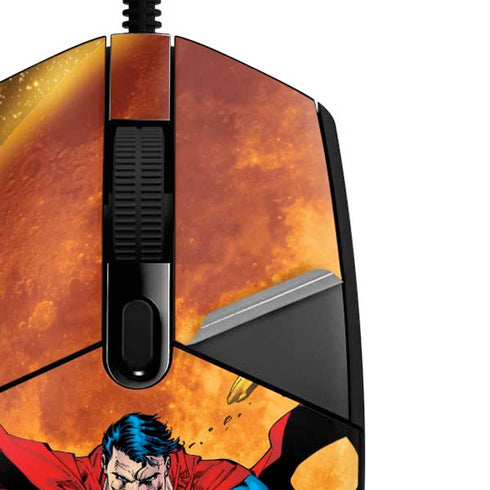 DC Comics Superman Action Pose Art By Jim Lee G203 Prodigy RGB Wired Gaming Mouse Skin