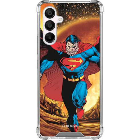 DC Comics Superman Action Pose Art By Jim Lee Galaxy A16 5G Clear Case