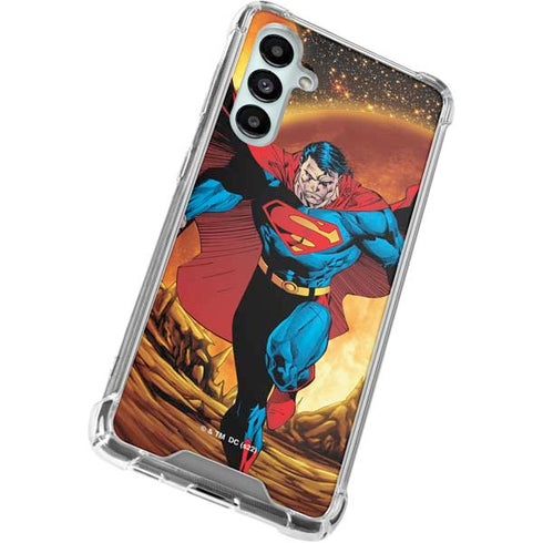 DC Comics Superman Action Pose Art By Jim Lee Galaxy A16 5G Clear Case