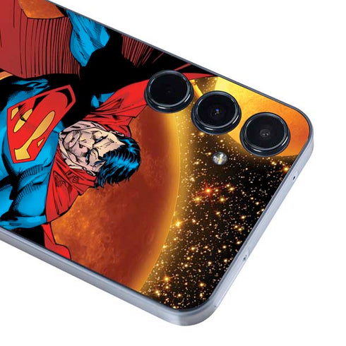 DC Comics Superman Action Pose Art By Jim Lee Galaxy A36 5G Skin