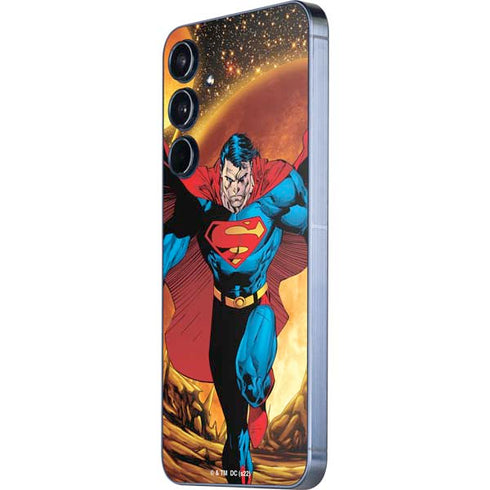 DC Comics Superman Action Pose Art By Jim Lee Galaxy A55 5G Skin