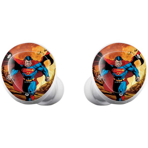 DC Comics Superman Action Pose Art By Jim Lee Galaxy Buds Plus Skin