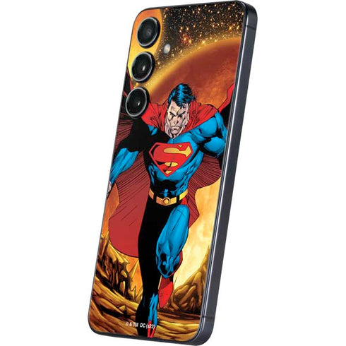 DC Comics Superman Action Pose Art By Jim Lee Galaxy S25 Plus Skin