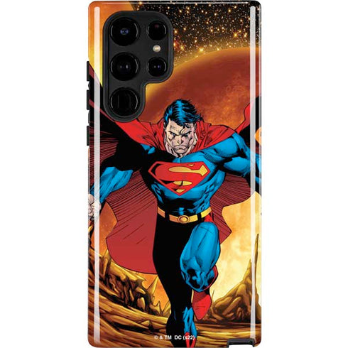 DC Comics Superman Action Pose Art By Jim Lee Galaxy S25 Ultra Impact Case
