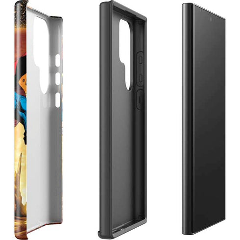 DC Comics Superman Action Pose Art By Jim Lee Galaxy S25 Ultra Impact Case