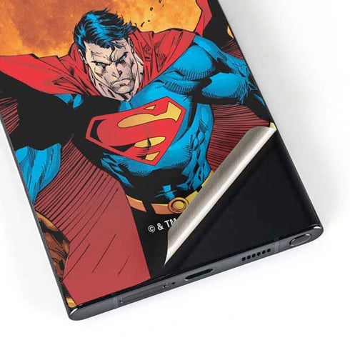 DC Comics Superman Action Pose Art By Jim Lee Galaxy S25 Ultra Skin