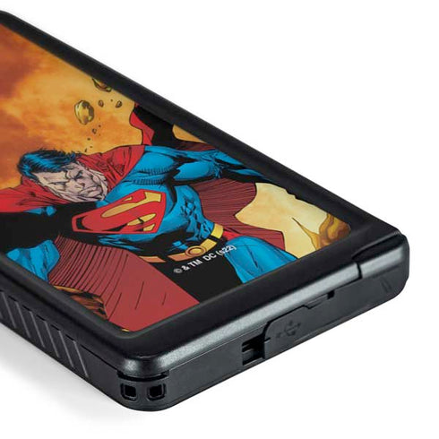 DC Comics Superman Action Pose Art By Jim Lee Galaxy S24 Ultra Waterproof Case
