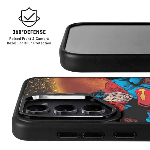 DC Comics Superman Action Pose Art By Jim Lee Galaxy S26 Kickstand Case