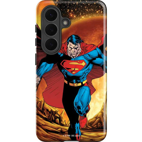 DC Comics Superman Action Pose Art By Jim Lee Galaxy S26 Plus Impact Case