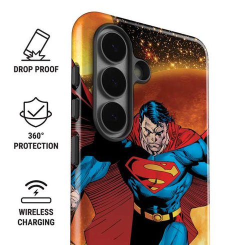 DC Comics Superman Action Pose Art By Jim Lee Galaxy S26 Plus Impact Case