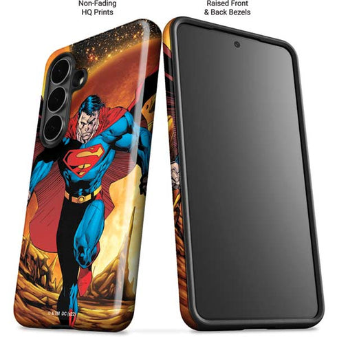 DC Comics Superman Action Pose Art By Jim Lee Galaxy S26 Plus Impact Case