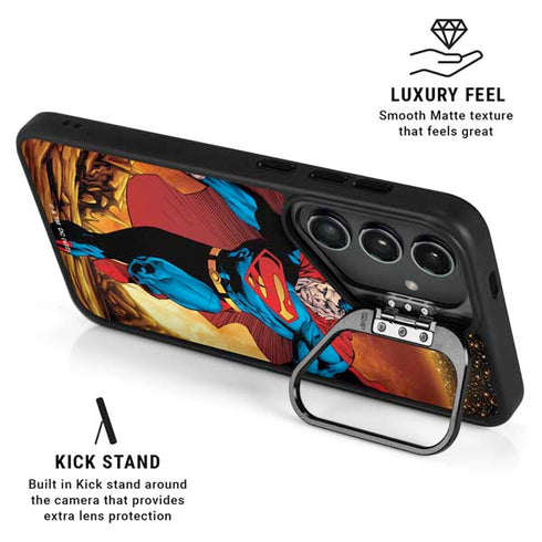 DC Comics Superman Action Pose Art By Jim Lee Galaxy S26 Plus Kickstand Case