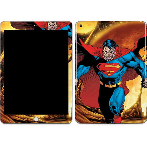 DC Comics Superman Action Pose Art By Jim Lee Apple iPad Skin
