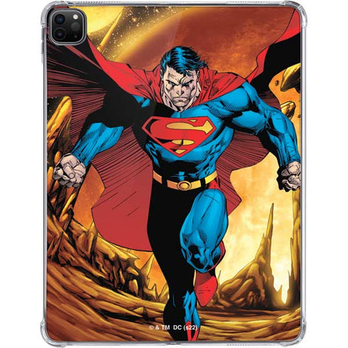 DC Comics Superman Action Pose Art By Jim Lee iPad Pro 11in (2024) Clear Case