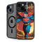 DC Comics Superman Action Pose Art By Jim Lee iPhone 15 Plus Kickstand Case