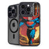 DC Comics Superman Action Pose Art By Jim Lee iPhone 15 Pro Kickstand Case