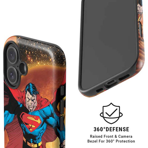 DC Comics Superman Action Pose Art By Jim Lee iPhone 16 Magsafe Impact Case