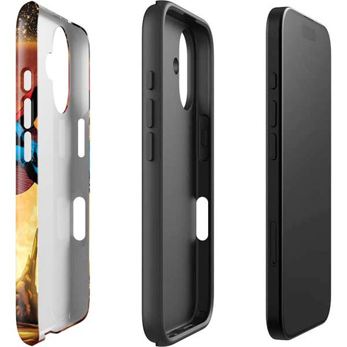 DC Comics Superman Action Pose Art By Jim Lee iPhone 16 Plus Impact Case