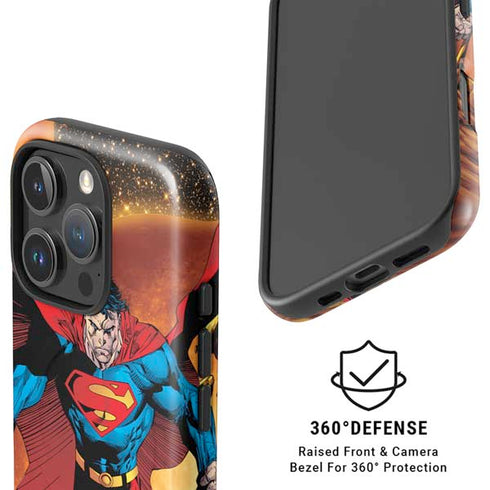 DC Comics Superman Action Pose Art By Jim Lee iPhone 16 Pro Max Magsafe Impact Case