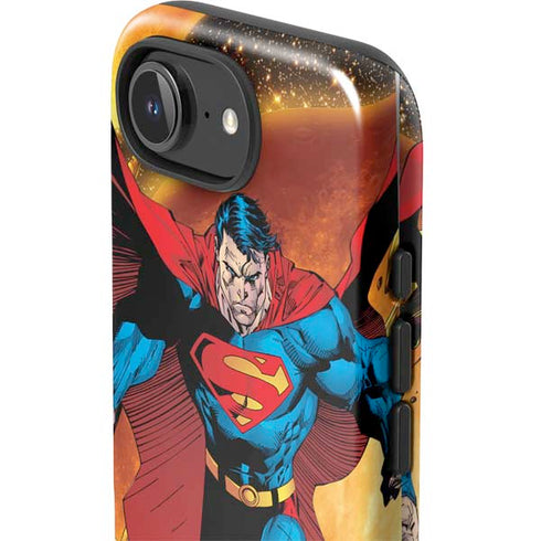 DC Comics Superman Action Pose Art By Jim Lee iPhone 16e Impact Case