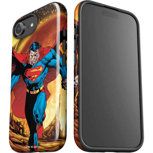 DC Comics Superman Action Pose Art By Jim Lee iPhone 16e Impact Case