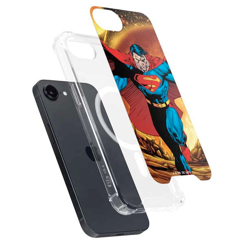 DC Comics Superman Action Pose Art By Jim Lee iPhone 16e MagSafe Case