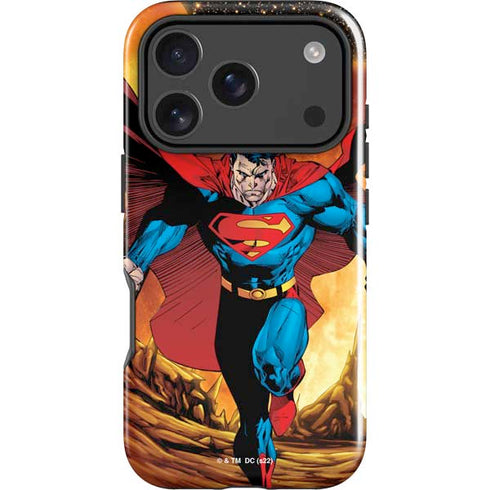 DC Comics Superman Action Pose Art By Jim Lee iPhone 18 Pro Impact Case