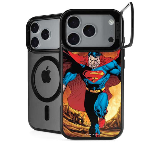 DC Comics Superman Action Pose Art By Jim Lee iPhone 18 Pro Kickstand Case
