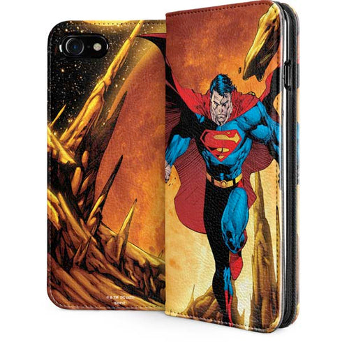 DC Comics Superman Action Pose Art By Jim Lee iPhone Cases