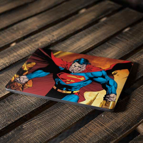 DC Comics Superman Action Pose Art By Jim Lee Apple MacBook Air Skin