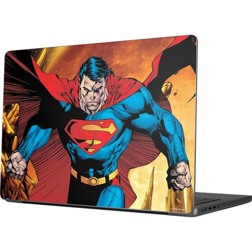 DC Comics Superman Action Pose Art By Jim Lee Apple MacBook Pro 14-inch Skin